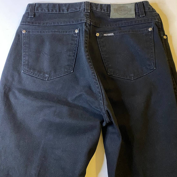 Harley Davidson Made in USA Black Relaxed Fit Jeans Men's Size 34x30 - Picture 3 of 10